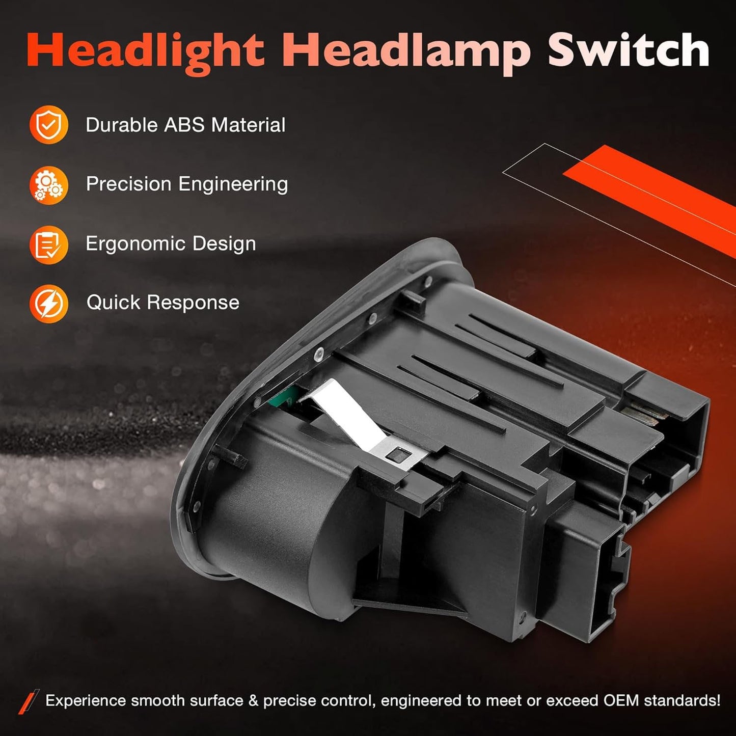 Headlight Switch w/ Fog Light Function For 00-04 Ford F-150 Heritage Expedition