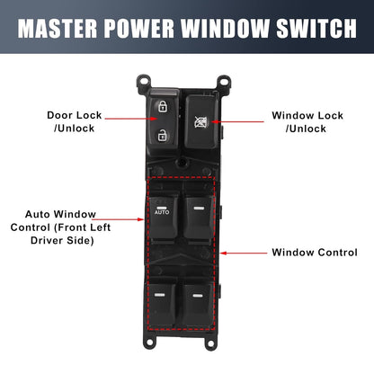 Fit Kia Rio 2012 2013 2014 2015 Left Driver Window Master Switch 935701W155 EXXI
