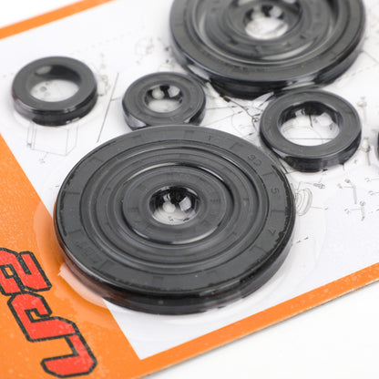 Complete Engine Oil Seal Crankcase Kit 10pcs for Honda CRF250R CRF250X 2004-2017