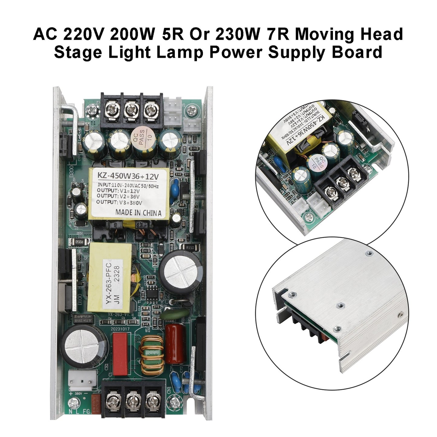 AC 220V 200W 5R Or 230W 7R Moving Head Stage Light Lamp Power Supply Board