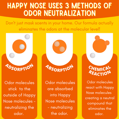 Solid Spare (2 Pack) Happy Nose! Natural Plant Based Air Freshener Trio - 3 Scents