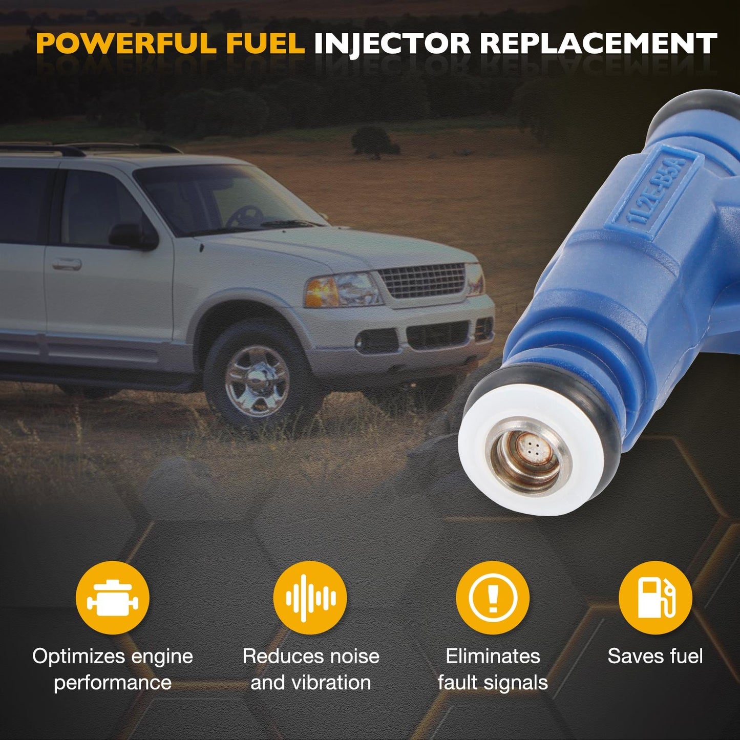 6X 0280156029 4.0 Engine Fuel Injector For 2001-2003 Ford Ranger Explorer Mazda