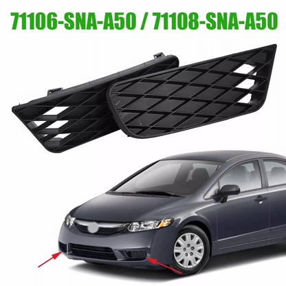 Front Outer Lower Fog Light Cover Set For Honda Civic 2009-2011 71106SNAA50