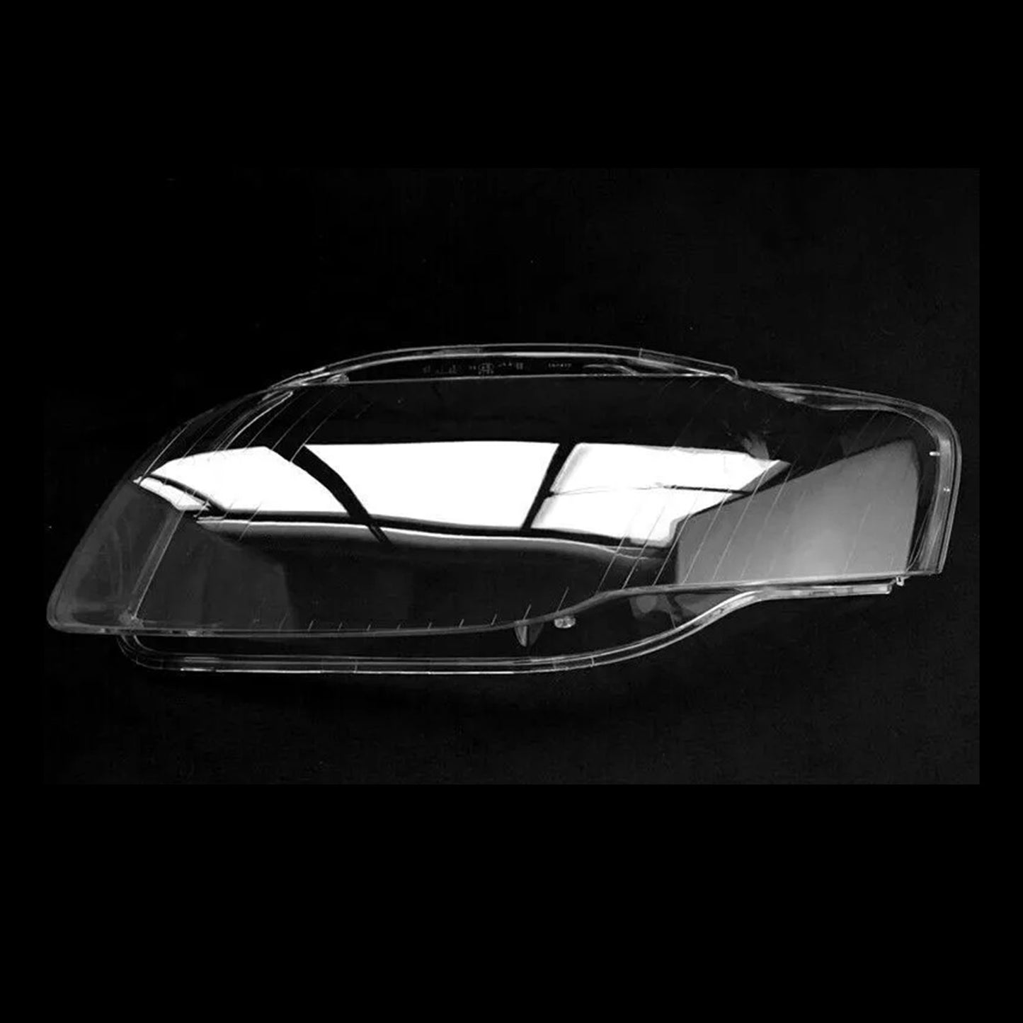 2PCS Front Headlight Glass Clear Cover For Audi A4 B7 8E 2005-2008