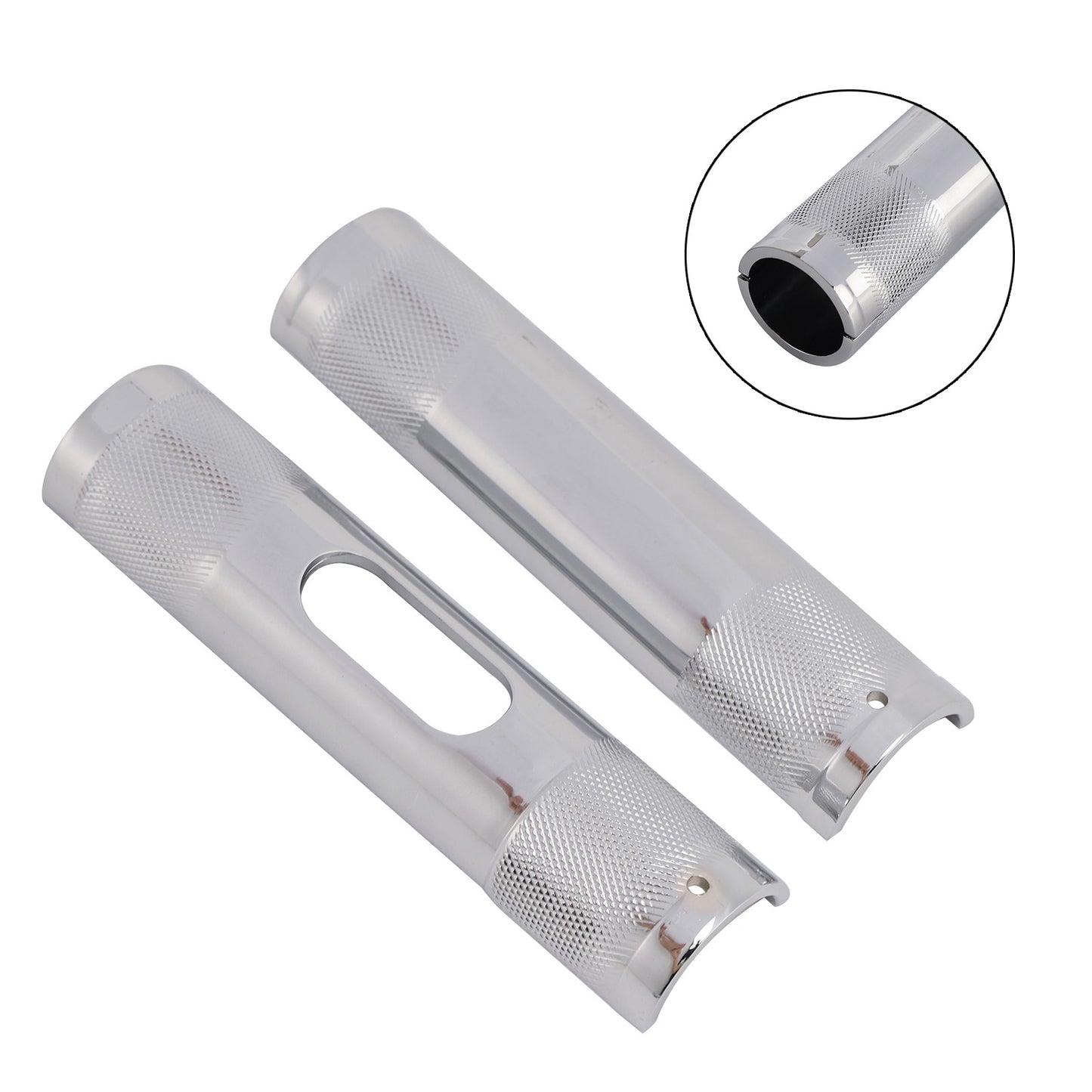 1" To 1.25" Handlebar Shim Changing Adapter Chrome For Dyna Road Glide Road King