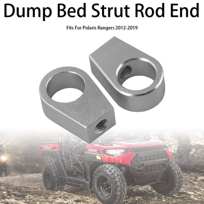 2PCS CNC Aluminum 6mm Dump Bed Strut Rod End For Polaris Rangers 2012-2019