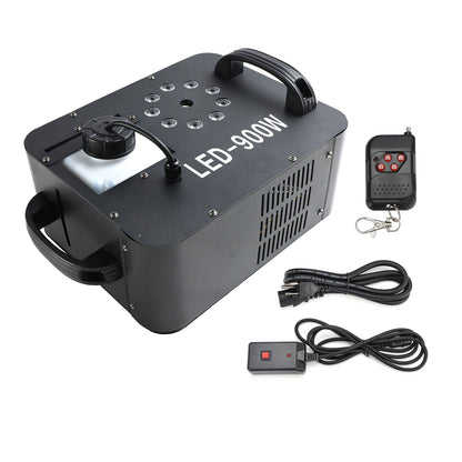 900W RGB LED Light Smoke Fog Machine Stage Fogger DJ Spray Smoke Effect