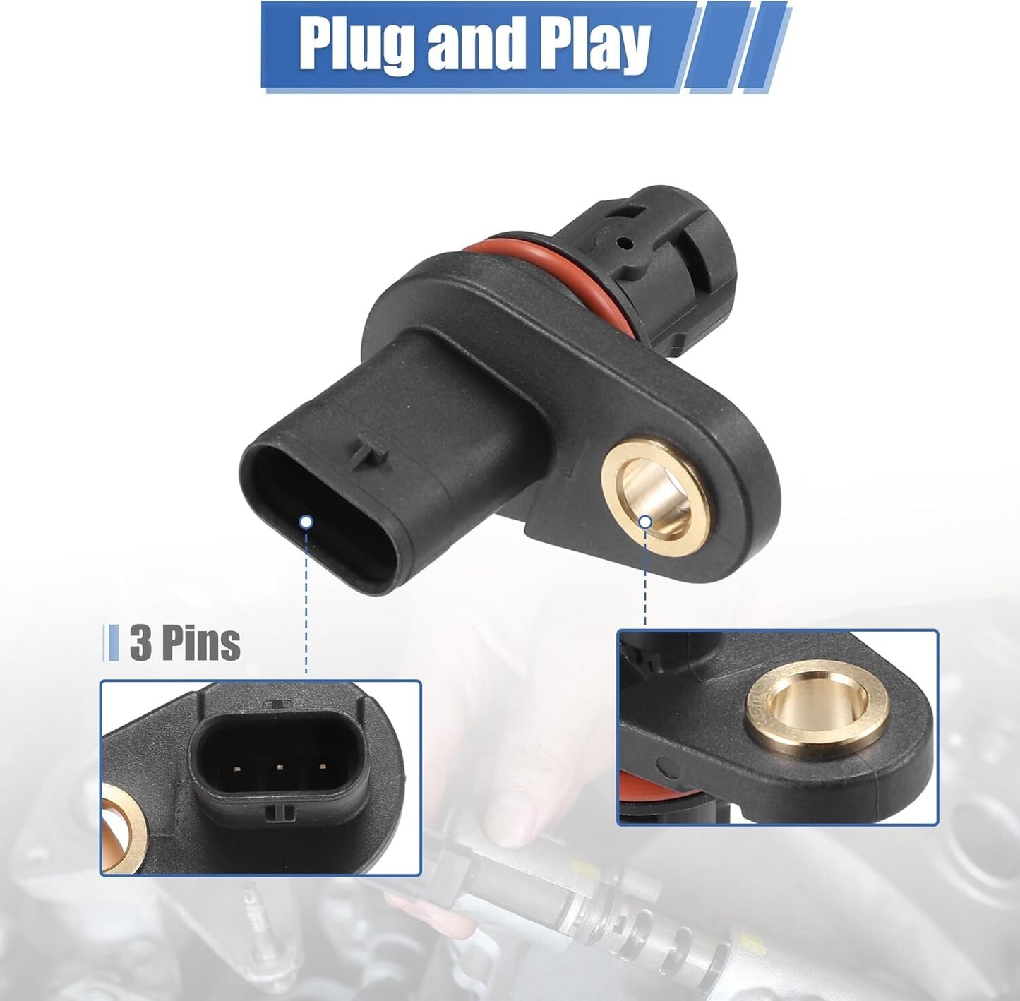 2x Intake+Exhaust Engine Camshaft Position Sensor For Chevy Cruze Sonic 1.8L