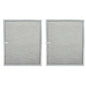Solid Spare (2-Pack) Broan Model BPS1FA36 Compatible Aluminum Mesh Grease Range Hood Filter