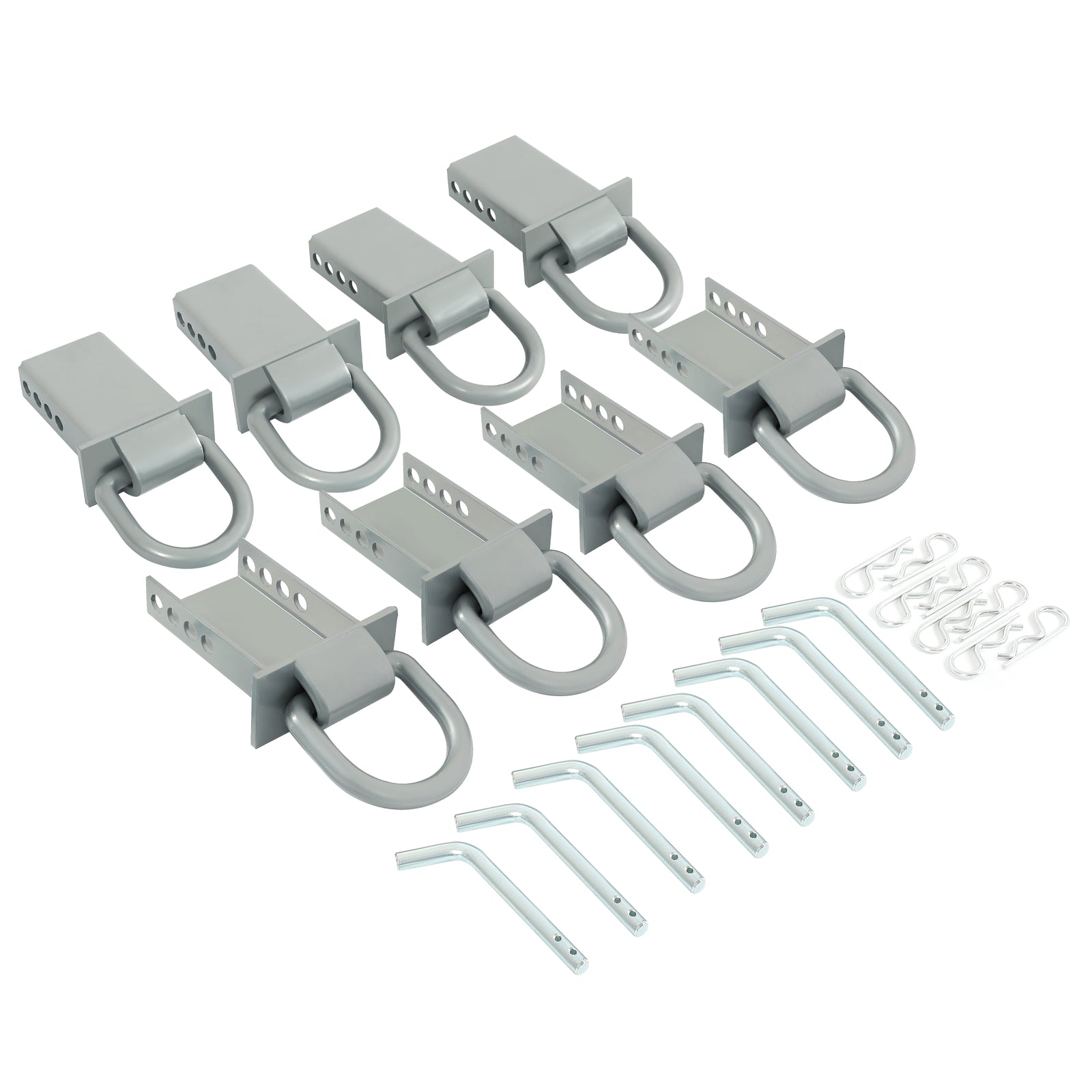 Solid Spare 8 Heavy Duty Trailer Stake Pocket D Ring 5400Lbs Load Limit For Standard 2"x4"