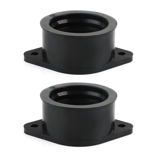 2 Manifolds Carb Holder Insulator Intake Boots Fit for Kawasaki KZ440 1980-1983