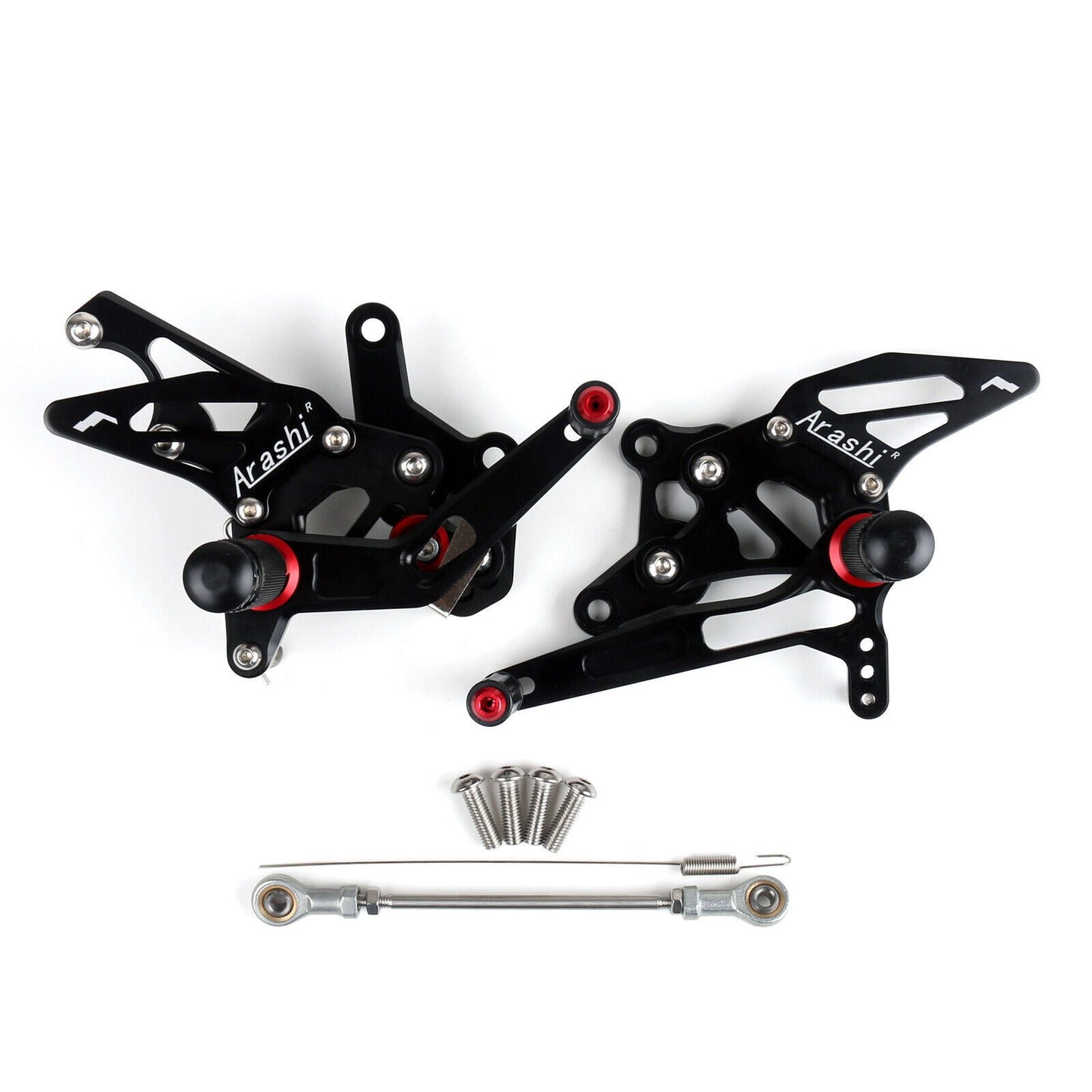 Racing Footrest Rearsets Rear Set Foot pegs Fit For Yamaha YZF R25 2015-2019 Blk