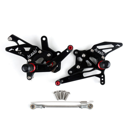 Racing Footrest Rearsets Rear Set Foot pegs Fit For Yamaha YZF R25 2015-2019 Blk