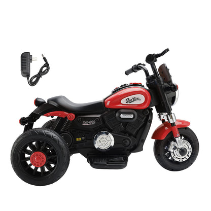 3 Wheel Kids Ride On Motorcycle 6V Powered Electric Dual Drive Toy Car Red