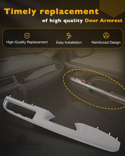 Passenger Armrest Repair Kit For 10-14 Chevy Silverado GMC Sierra 1500 2500 Gray