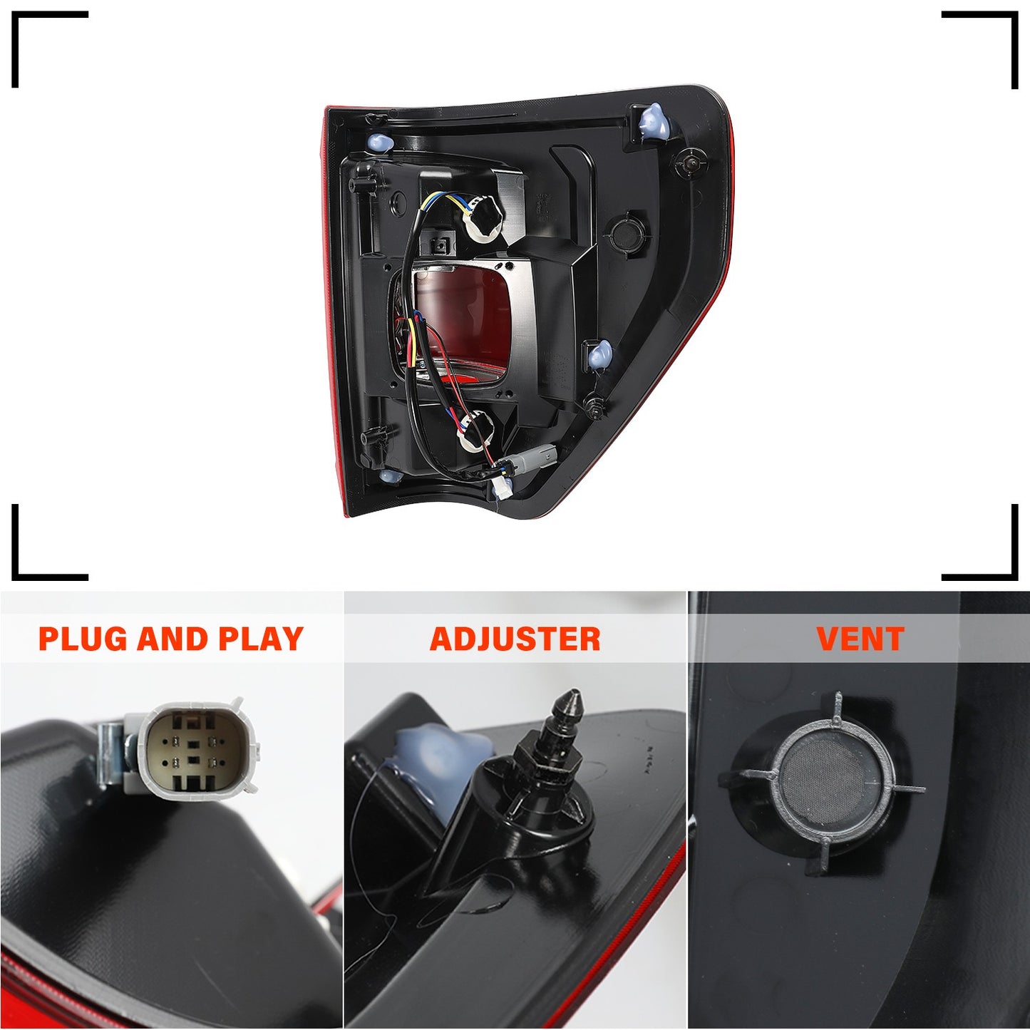For Ford F150 F-150 XLT 2021-2023 Tail Light Brake Lamp Driver Side W/Blind Spot