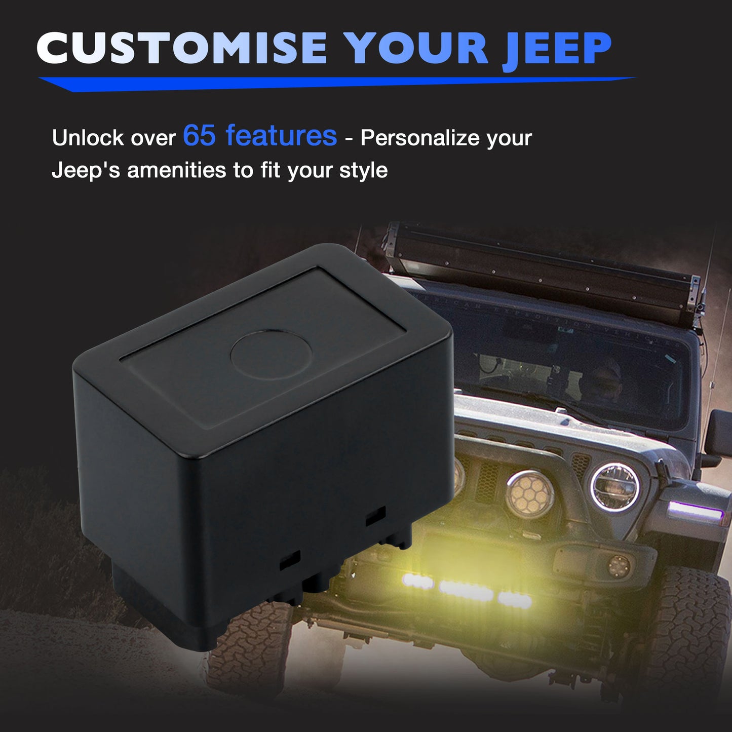 Mini Programmer Kit For 18-23 Automotive Tazer Jeep Wrangler JL 4XE Gladiator JT