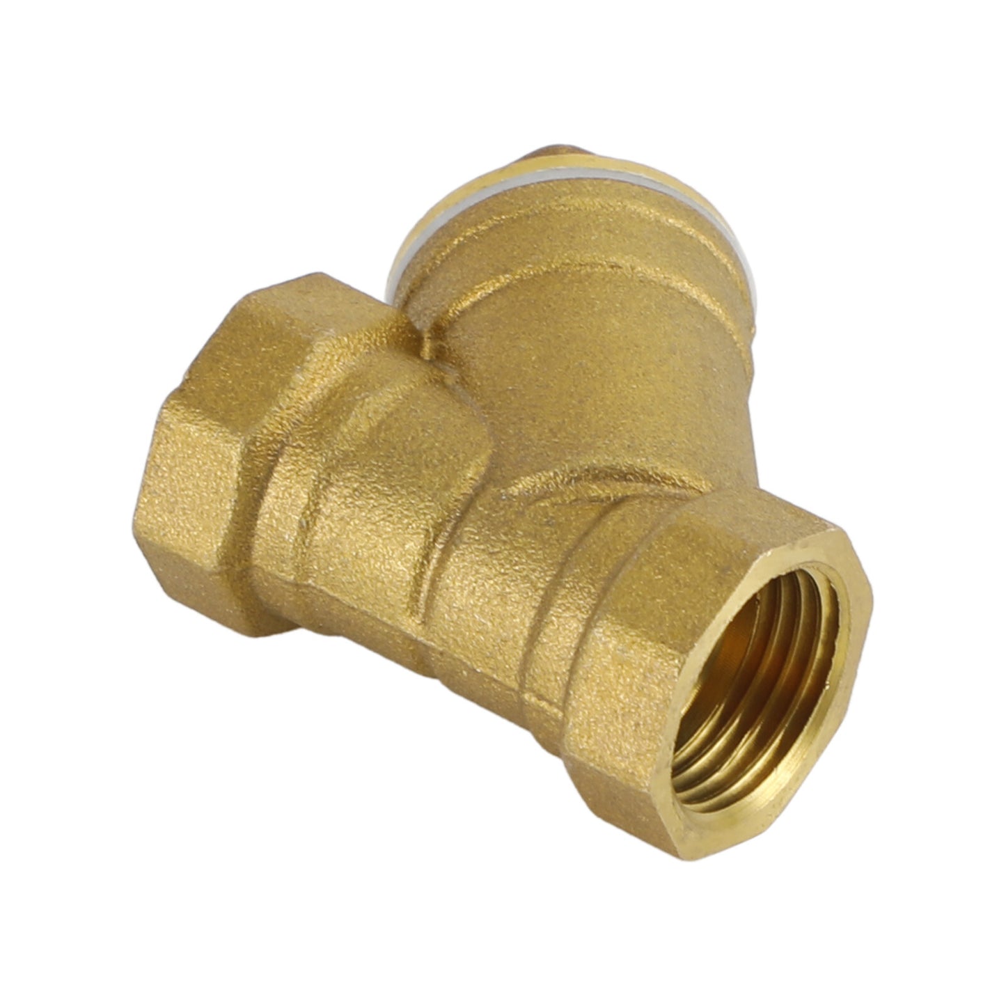 1/2" NPT Thread Y Shaped Brass Strainer Filter Valve Connector For Water Oil