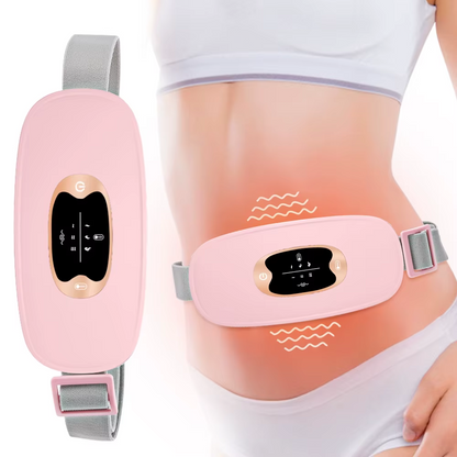 Electric Heating Menstrual Vibration Pad Belt For Period Pain Relief Cramps USB