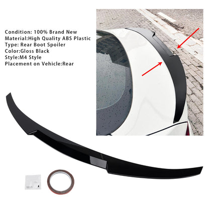 Gloss Black Rear Boot Spoiler For BMW 4 Series F36 14-20 4DR Coupe M4 Style