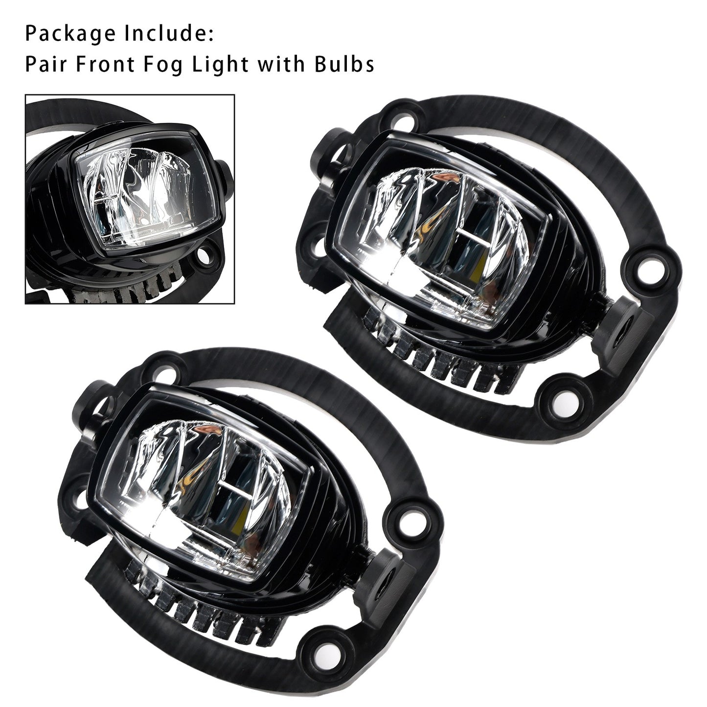 Pair LED Front Driving Fog Light For Jeep Compass 2021-2025 68470159AA