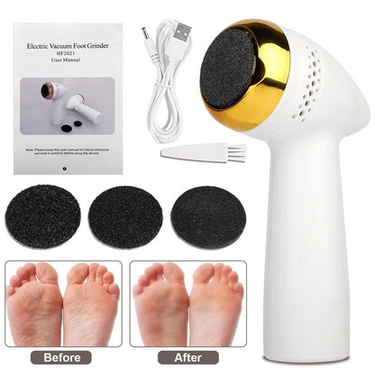 Electric Foot Grinder USB Pedicure File Machine Hard Dead Skin Callus Remover US