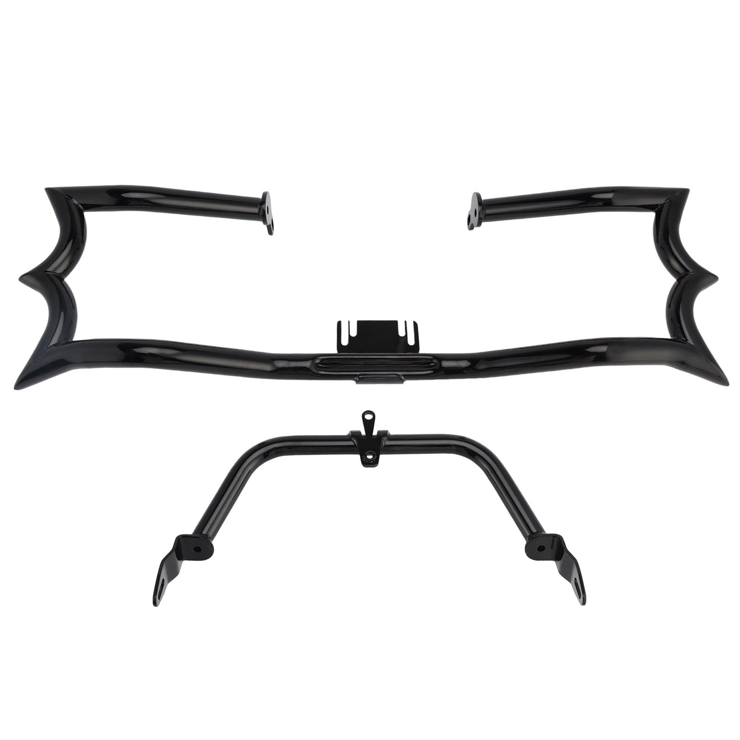 Engine Guard Crash Bar&Fairing Bracket Kit Black For Touring Road King Street