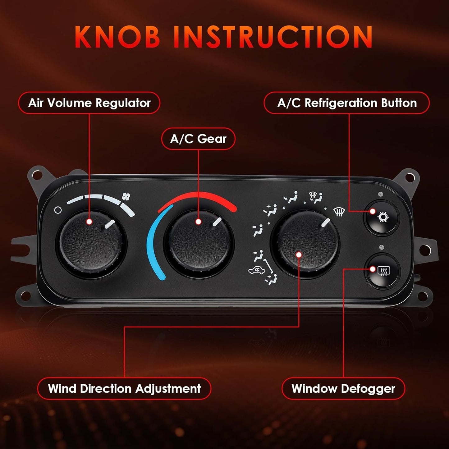 HVAC Control Module A/C Heater Climate Panel For 01-05 Dodge Ram 1500 2500 3500