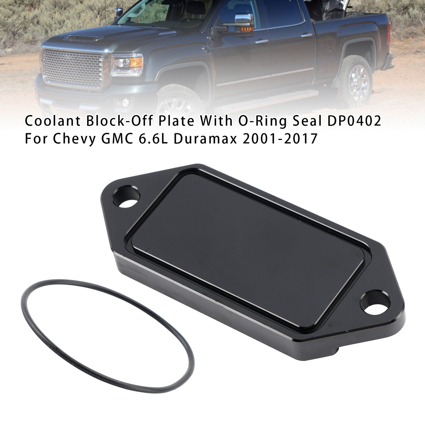 Coolant Block-Off Plate With O-Ring Seal DP0402 For Chevy GMC 6.6L Duramax 01-17