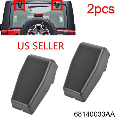 For 2007-2017 Jeep Wrangler JK Rear Window Hinge Liftgate Glass Hinge Trim Cover