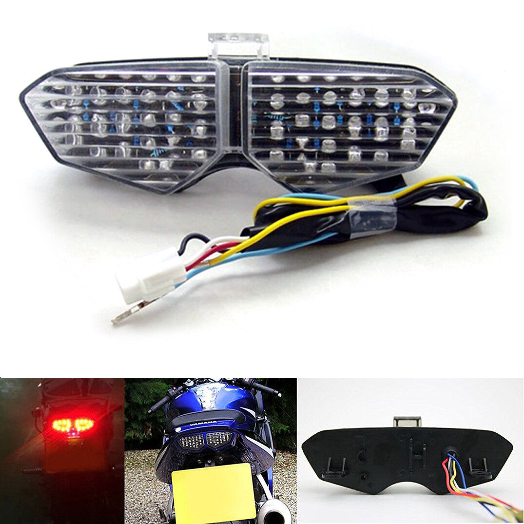 Integrated LED TailLight Turn Signals for Yamaha YZF R6 03-05 YZF R6S Clear E