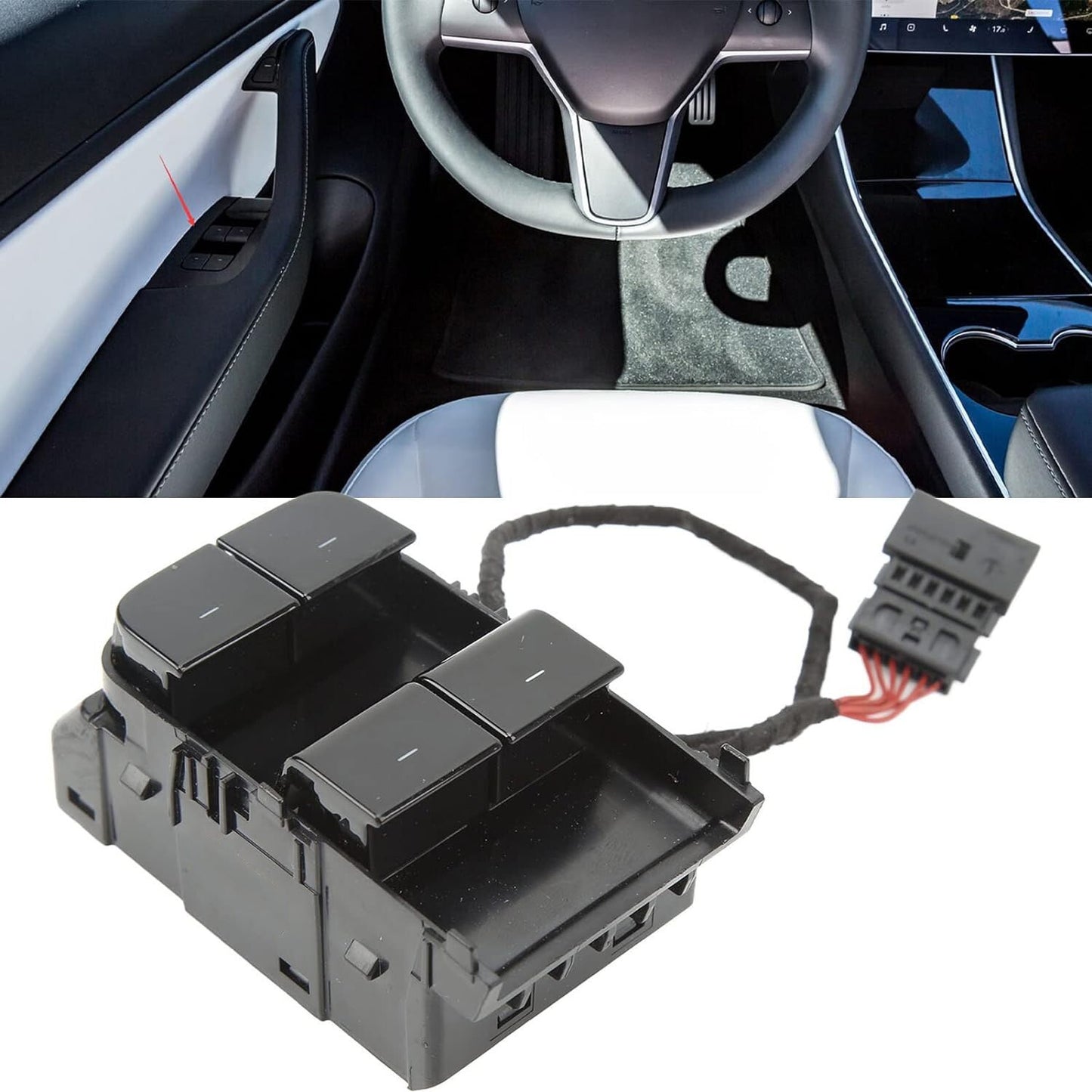 NEW Power Window Switch Front Left Fits for Tesla Model 3 M3 17-20 1081037-01-F