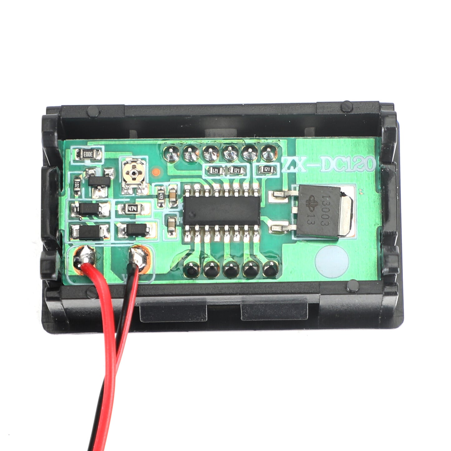 5Pcs Dc 5-120V Voltmeter Red Led Panel 3-Digital Display Volt Meter 2-Wire NEW