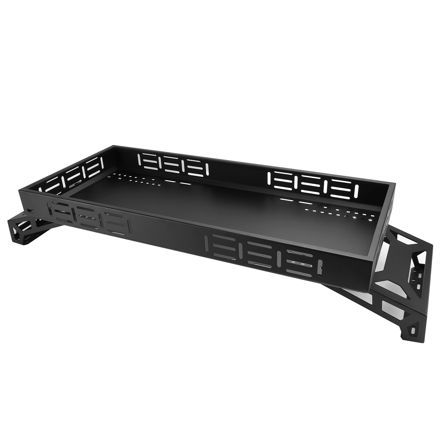 Universal Utv Raised Metal Full-Bed Rack Steel For Polaris Ranger 570 Midsize