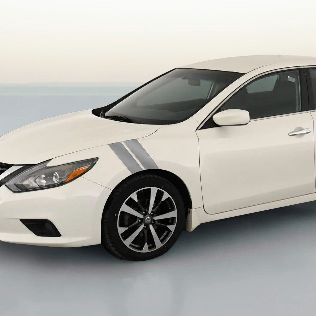 4" Dual Fender Stripe Hash Mark Stripe Decal Graphic Kit For Nissan Altima