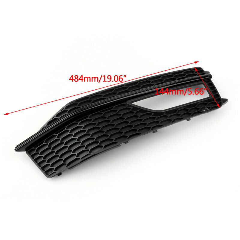 1x Right Bumper Fog Light Lamp Cover Grille Grill For Audi A4 S-line S4 13-15