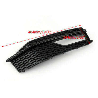 1x Right Bumper Fog Light Lamp Cover Grille Grill For Audi A4 S-line S4 13-15