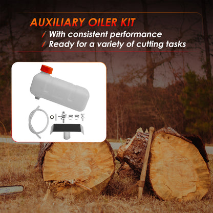 Auxiliary Oiler Kit w/ Hose For Chainsaw Milling Attachment Cut Sawmill Lumber
