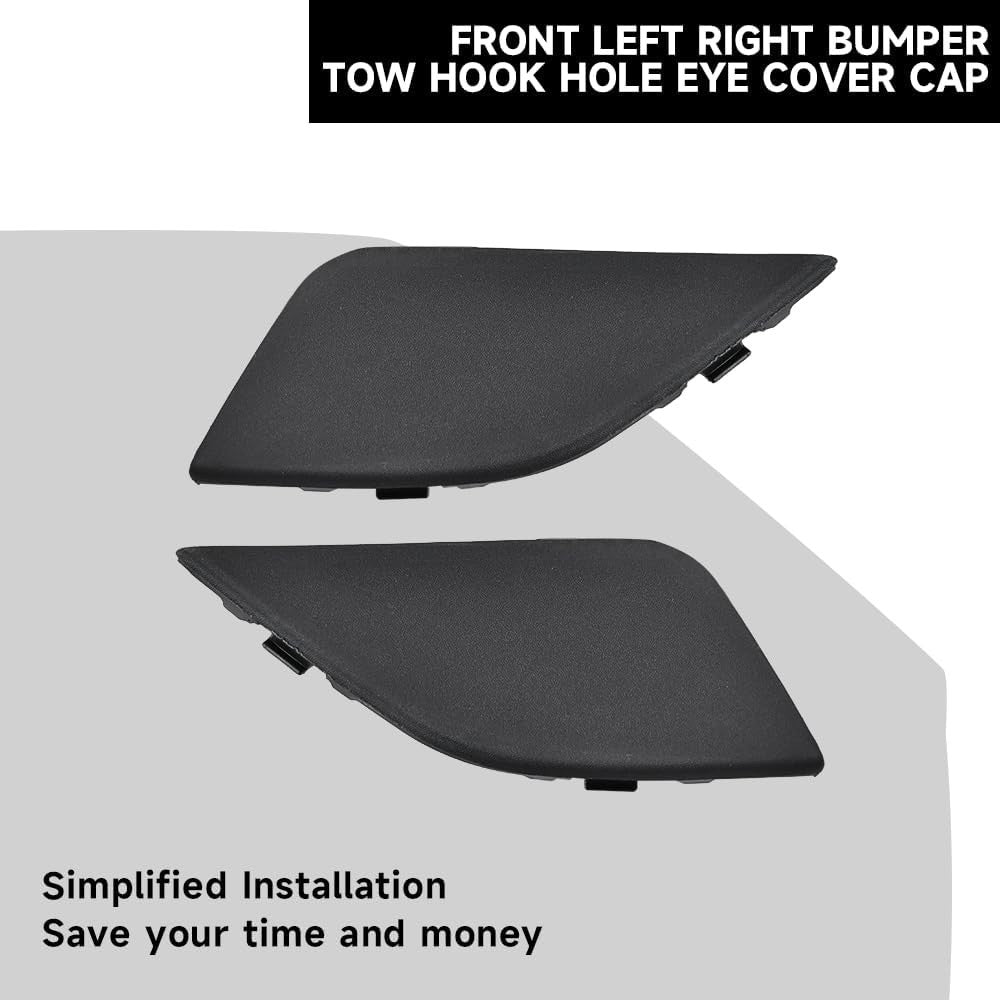 2* for 2016-2018 Toyota RAV4 Front Bumper Tow Hook Eye Cover Cap Car Accessories