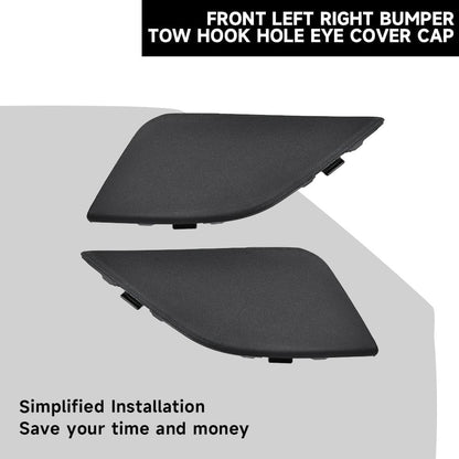 2* for 2016-2018 Toyota RAV4 Front Bumper Tow Hook Eye Cover Cap Car Accessories