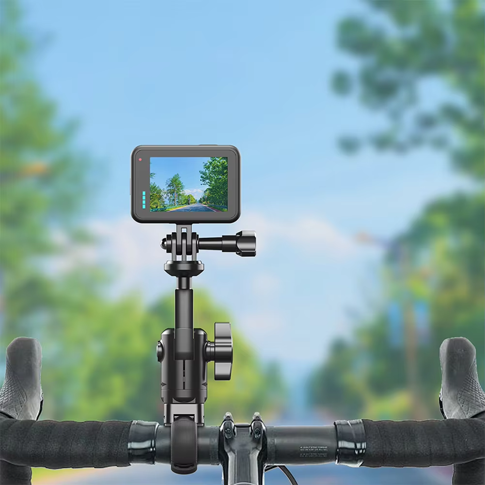Motorcycle Bike Handlebar Mount for Insta360 X4/X3 GoPro Hero 13 Camera Holder