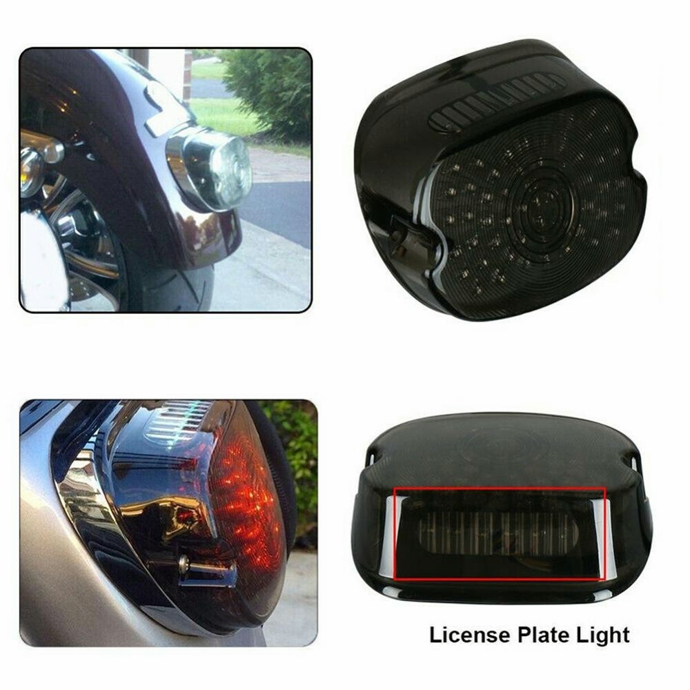 Smoke LED Tail Light Brake Turn Signal for Harley Touring Dyna Softail Sportster