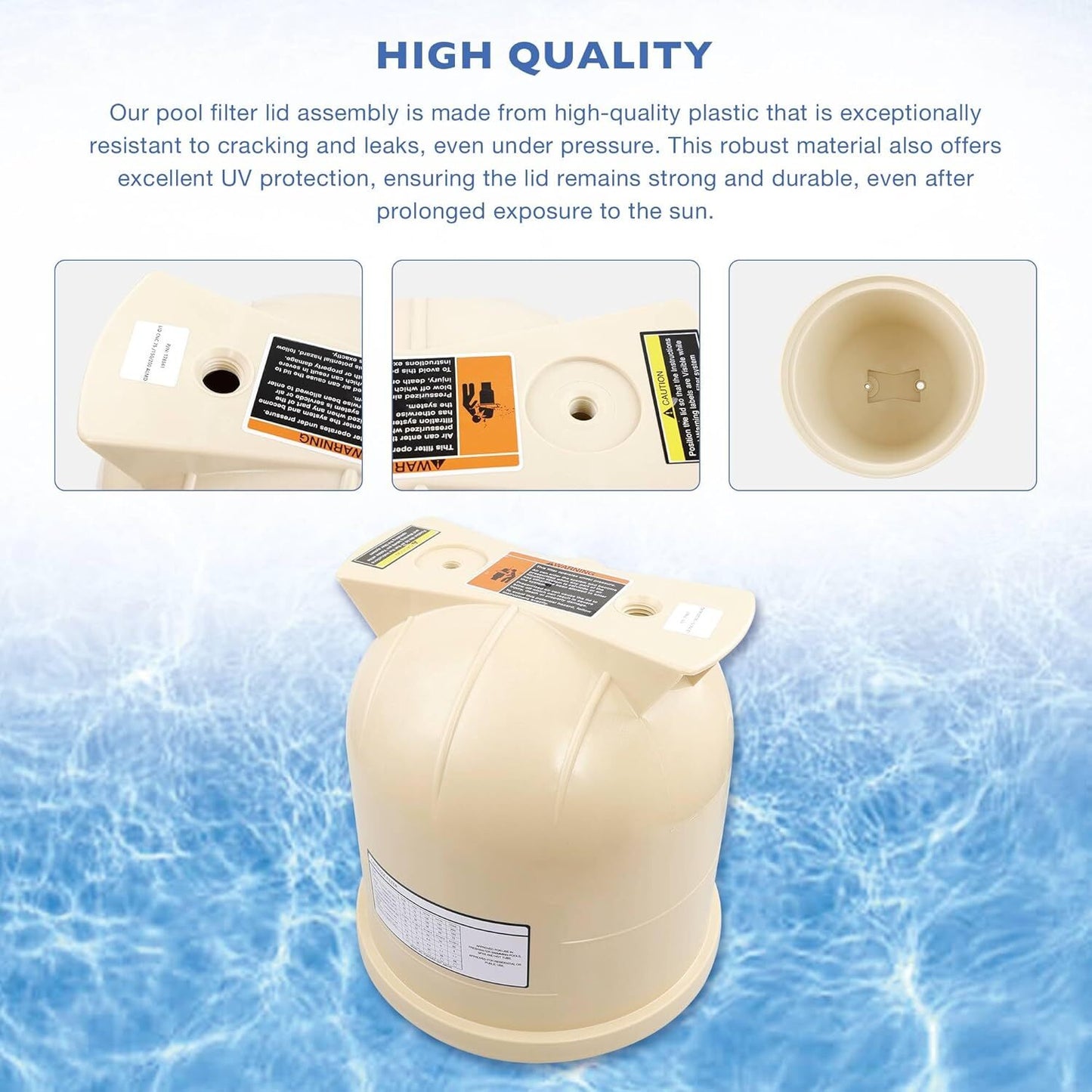 Pool Filter Cover Lid For Pentair Clean & Clear Predator Pool & Cartridge Filter