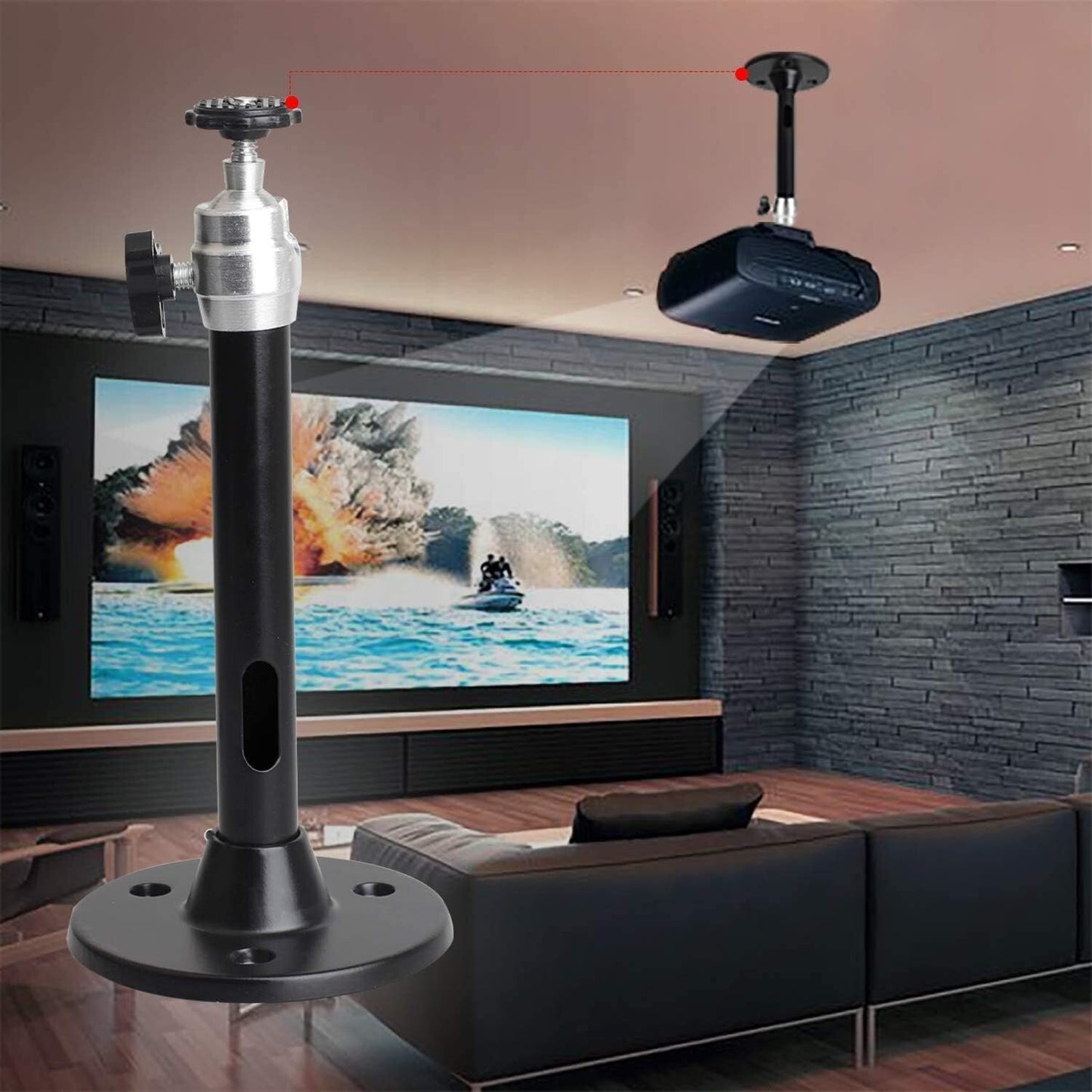 Universal Wall Ceiling Mount Stand for Mini Projector DVR Camera 360?? Rotatable