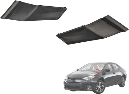 1 Pair Front Wiper Side Cowl Extension Cover Trim For Toyota Corolla 2014-2019