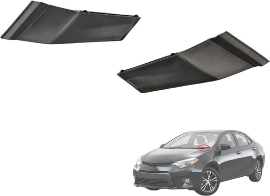 1 Pair Front Wiper Side Cowl Extension Cover Trim For Toyota Corolla 2014-2019
