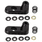 2) Bracket Sun Visor Repair Kit For Jeep Wrangler 2003-2006 Aluminum 924-532
