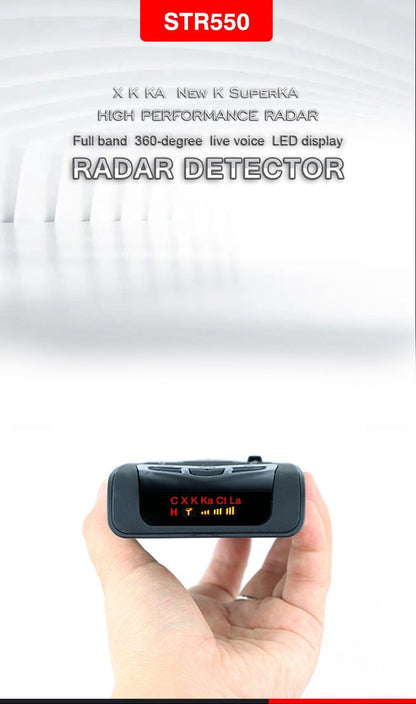 STR550 360° Car Laser Electronic Dog Speed Radar Lidar Speed Measuring Detector