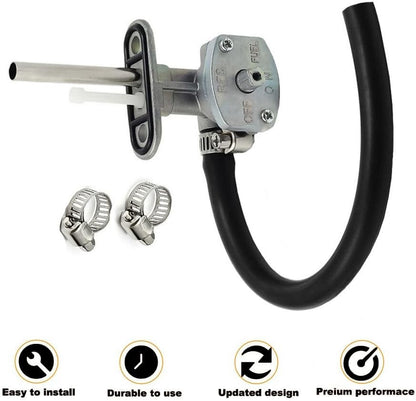 Fuel Valve Petcock + Lever For Yamaha Kodiak 400 YFM400FA YFM450FA 4x4 2000-2006