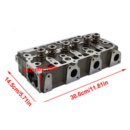 D1305 Complete Cylinder Head Assy+Gasket For Kubota B2710HSD F3060 Tractor